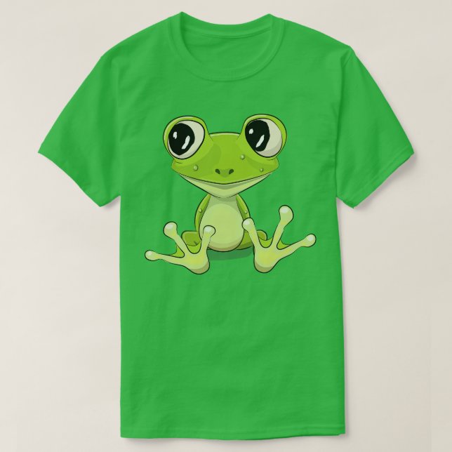 Frog Niedlich Kawaii zu 1 T-Shirt (Design vorne)