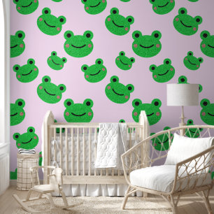 Frog Niedlich Lächeln rosa Tapete