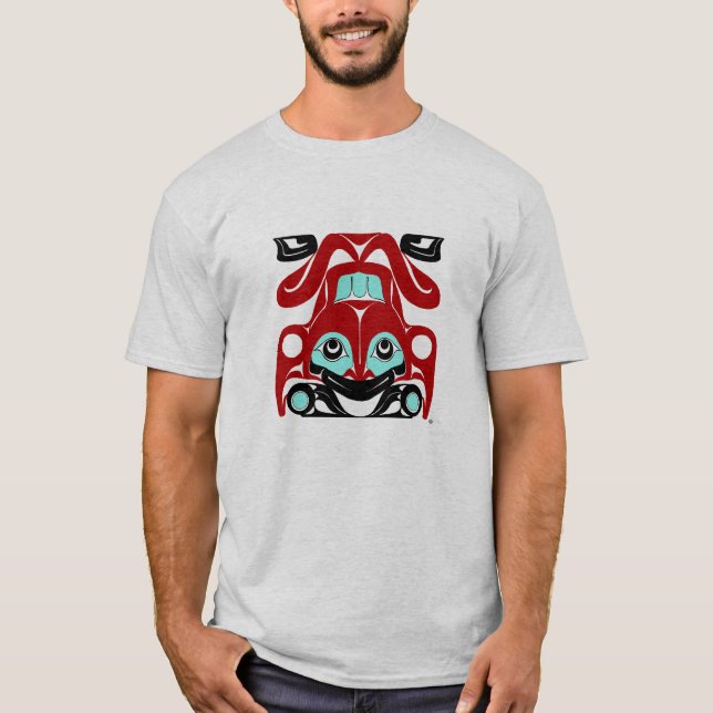 Frog - NW Coast Native American Style T - Shirt (Vorderseite)