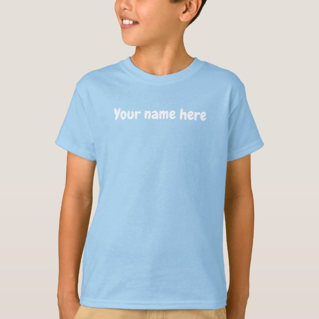 Frog on a Lily Pad Kid's Light Blue T-Shirt (Vorderseite)