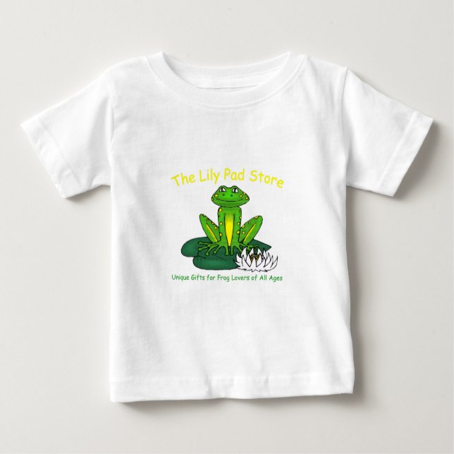 Frog on a Lily Pad White Toddler T-Shirt (Vorderseite)