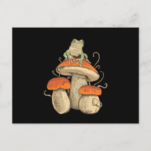 Frog On Mushroom Postkarte