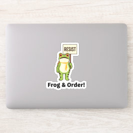 Frog & Order! Resist Sticker