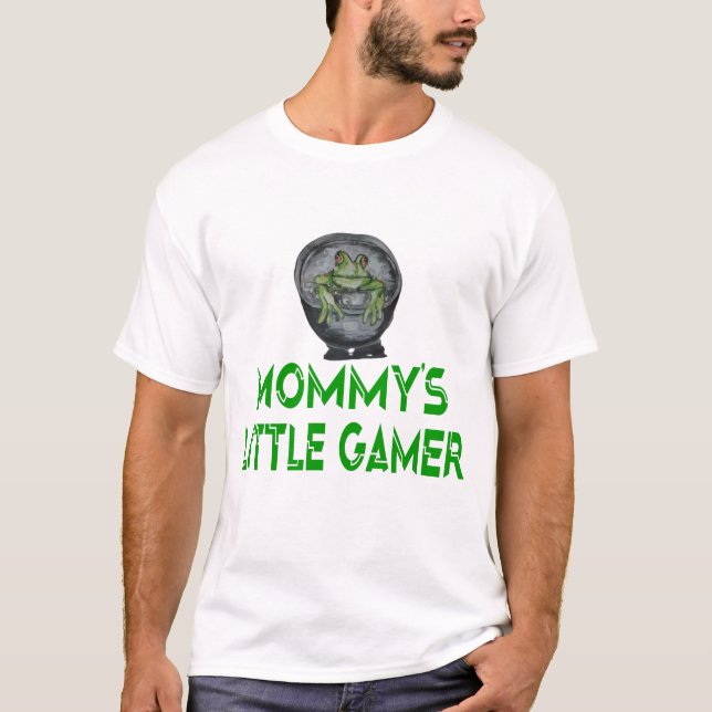 Frog Pepe Mommy's kleiner Gamer T-Shirt (Vorderseite)