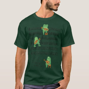 Frog Playing Gitarre Musik Frosch Liebhaber Tover T-Shirt