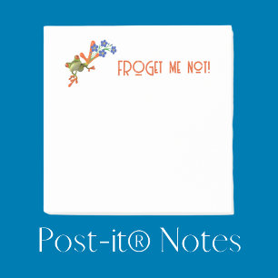Frog Post-it®-Hinweise "FROGet me not!" Post-it Klebezettel