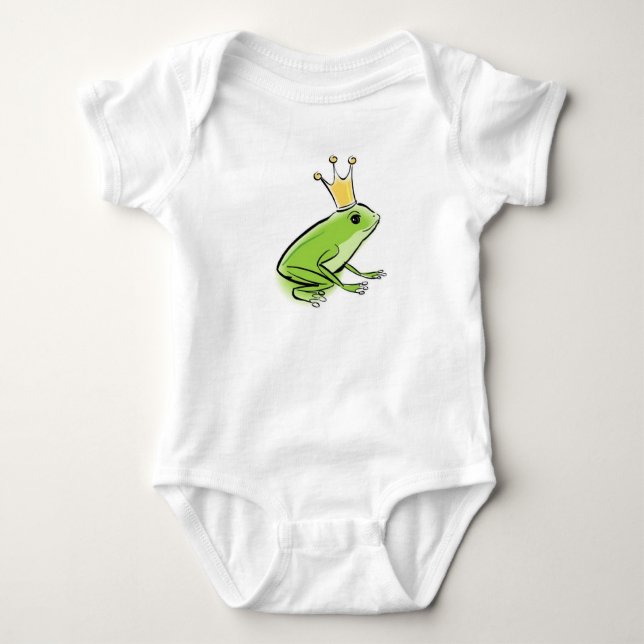 Frog Prince Baby Strampler (Vorderseite)