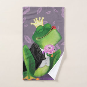 Frog Prince Bath Towesl Funny Badhandtuch Set