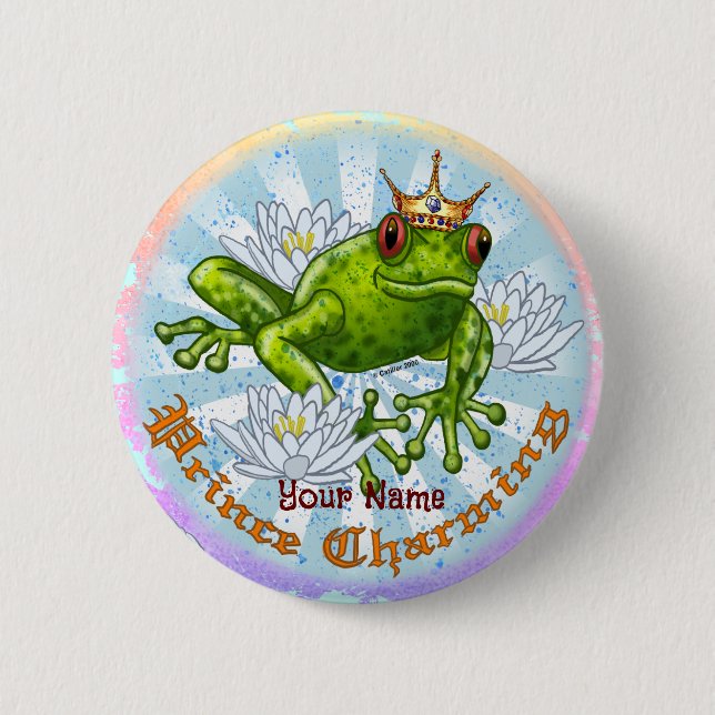 Frog Prince Charming Button (Vorderseite)