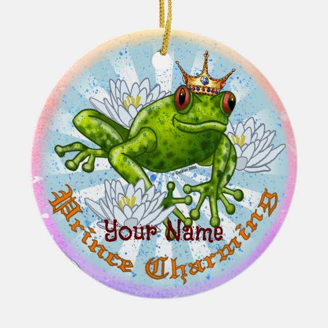 Frog Prince Charming Keramik Ornament (Vorne)