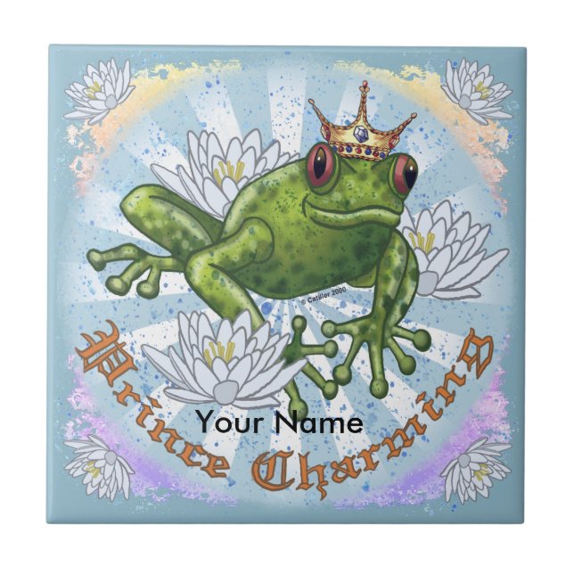 Frog Prince Charming tile Fliese (Vorderseite)