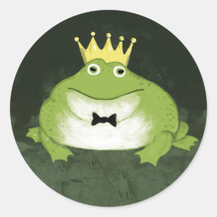 Frog Prince   Fairy Tale Wedding Runder Aufkleber