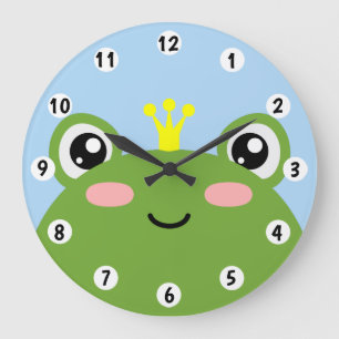 Frog Prince Große Wanduhr