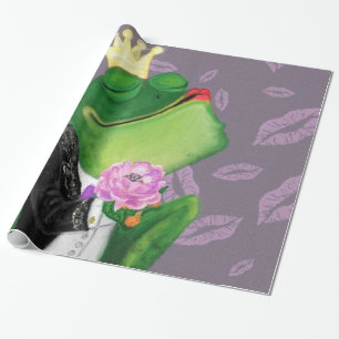 Frog Prince - Kiss Geschenkpapier