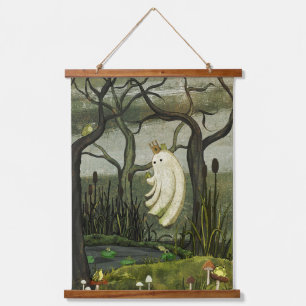 Frog Prince Wandteppich Mit Holzrahmen