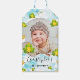 Frog Prince Watercolor Sky Geschenkanhänger