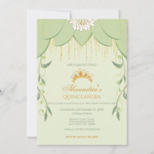 Frog Princess Quinceanera und 16 . Geburtstag lade Einladung