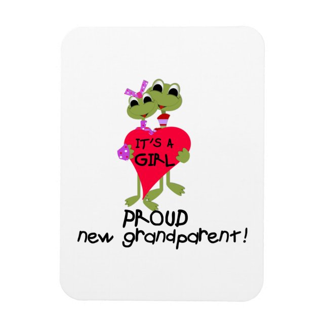 Frog Proud Grandmatt Girl Gifts Magnet (Vertikal)