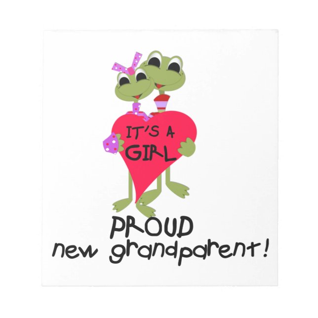 Frog Proud Grandmatt Girl Gifts Notizblock (Vorderseite)