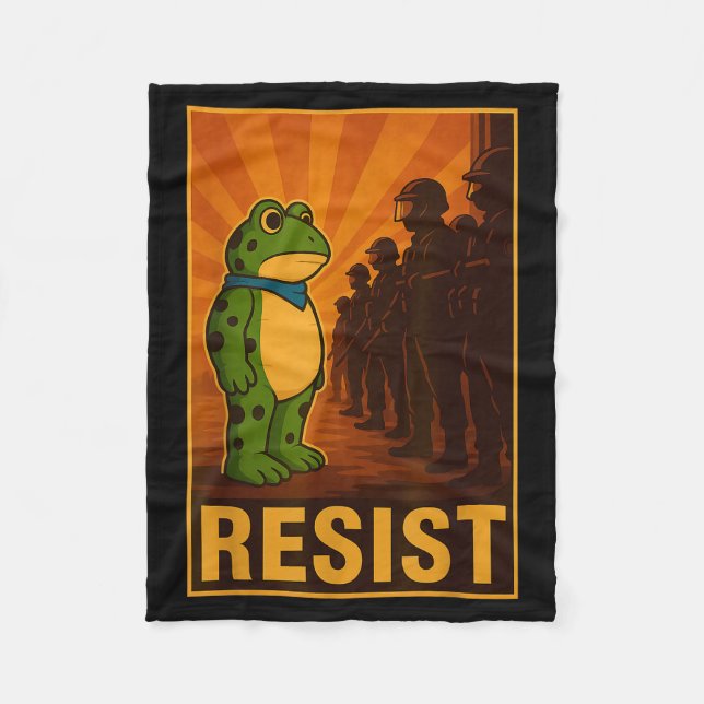 Frog Resist Rtland Frog Protest - Rtland Frog Acti Fleecedecke (Vorderseite)