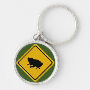frog road sign schlüsselanhänger