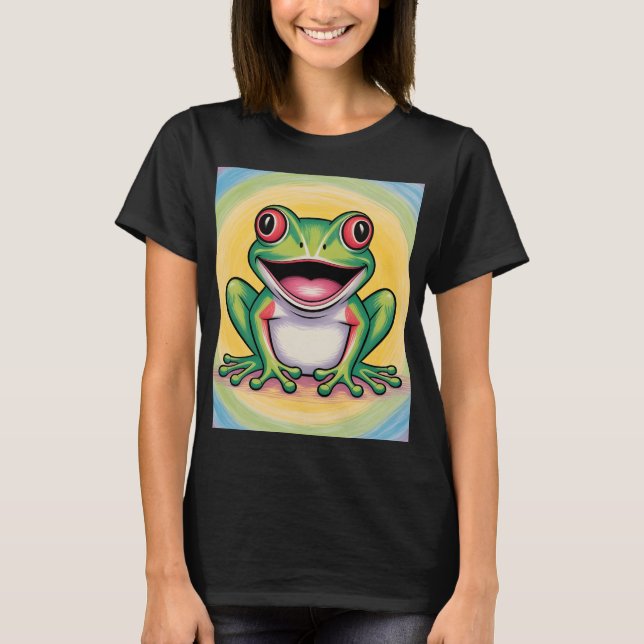 Frog’s Gentle Smile T-Shirt (Vorderseite)