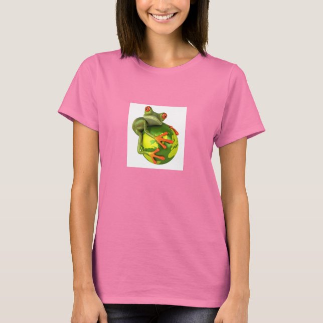Frog schützt die Welt! T-Shirt (Vorderseite)