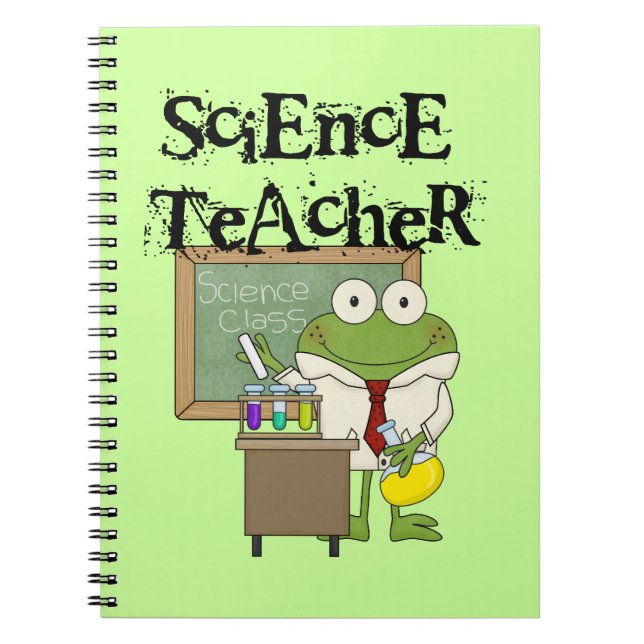 Frog Science Teacher Notizblock (Vorderseite)