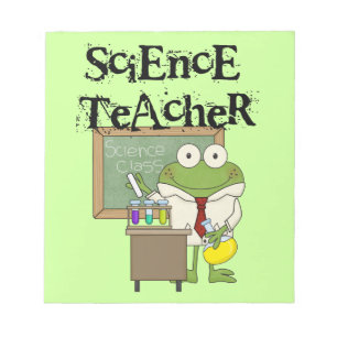 Frog Science Teacher Notizblock