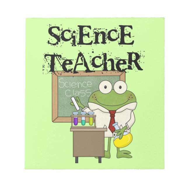 Frog Science Teacher Notizblock (Vorderseite)