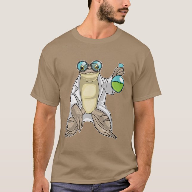 Frog Scientist Teströhre T-Shirt (Vorderseite)