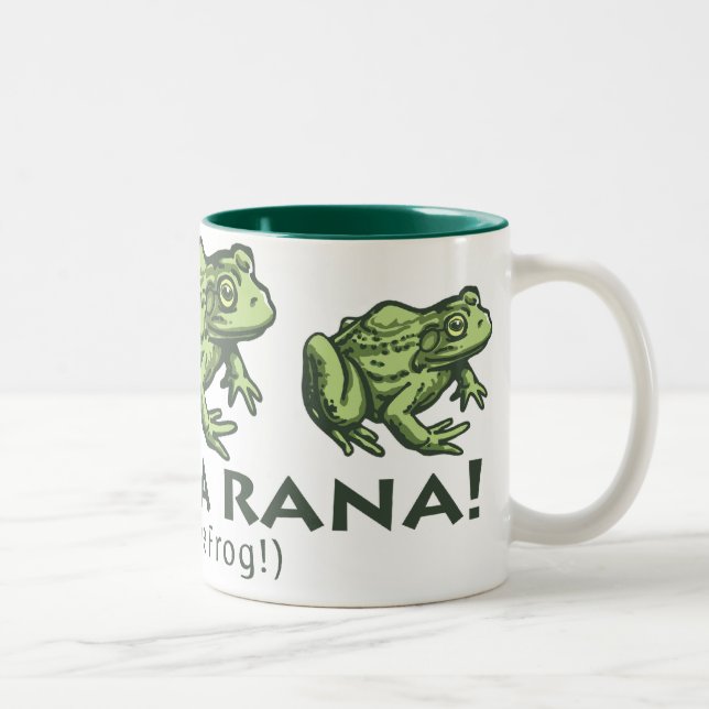 frog_Spanish_2 Zweifarbige Tasse (Rechts)