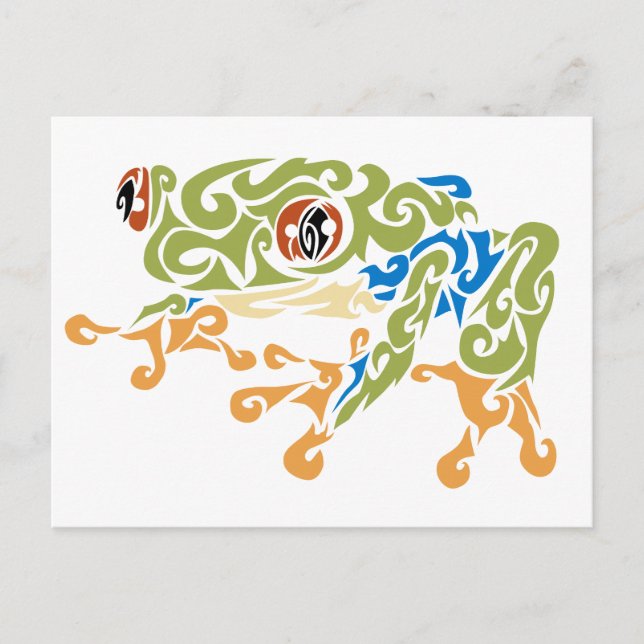 Frog Squirels Postkarte (Vorderseite)