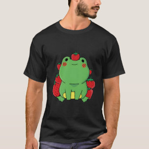 Frog Strawberry Kawaii Cottagecore Ästhetik T-Shirt