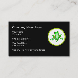 Frog Theme Business Cards Visitenkarte