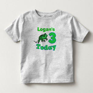 Frog Third Birthday Boy Shirt