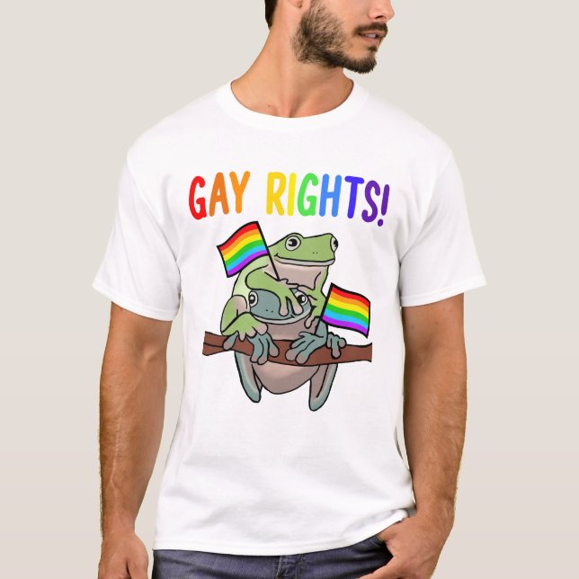 Frog Toad Gay Rights LGBT Pride Monat T-Shirt (Vorderseite)