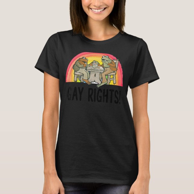 Frog Toad Gay Rights LGBT Prix T-Shirt (Vorderseite)