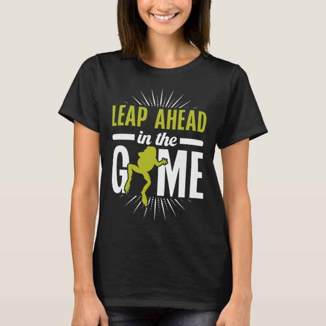 Frog Toad Leap im Spiel T-Shirt (Vorderseite)