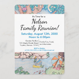 Frog Treehouse Family Wiedersehen Einladung, Custo Einladung