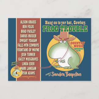 FROG TROUBLE von Sandra Boynton Postkarte