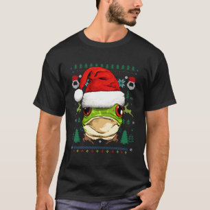 Frog Ugly Weihnachtsmannmütze Weihnachten Geschenk T-Shirt