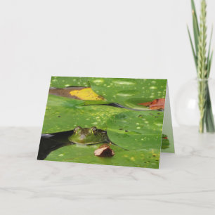 Frog und Lily Pads Vielen Dank Dankeskarte
