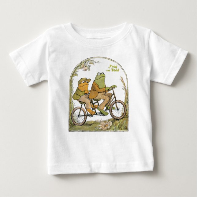 Frog und Toad Fahrrad gebaut für zwei Baby T-shirt (Vorderseite)