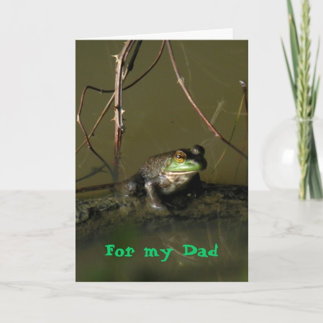 Frog Vathers' Day Card Karte (Vorderseite)