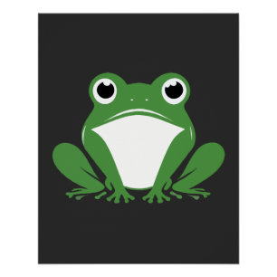 Frog Vector Art Animal Modern Urban City Grafik Poster