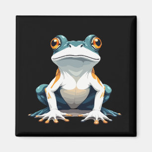 Frog Vector Art mit lebhaften Farben Magnet