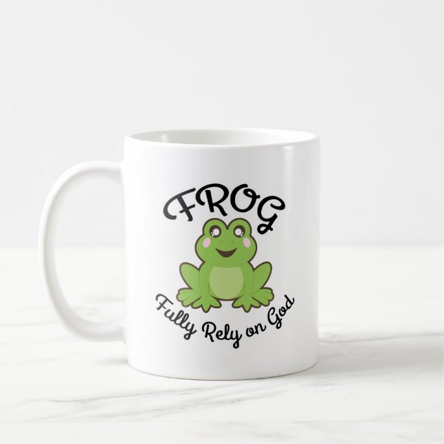 FROG - Verlass dich auf Gott Kaffeetasse (Links)