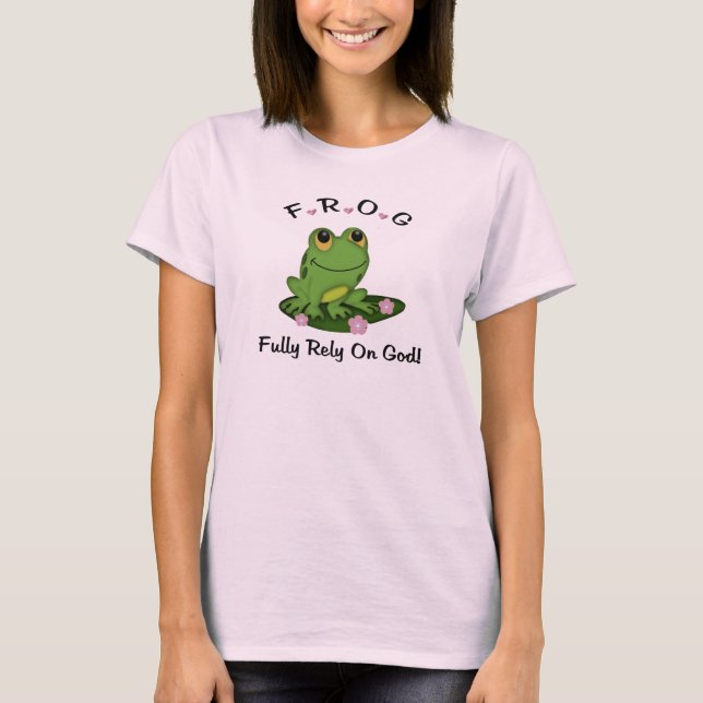Frog Voll auf Gott T - Shirt (Vorderseite)