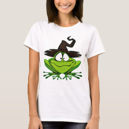 FROG WITCH FROG Funny Holiday Novelty T-Shirt